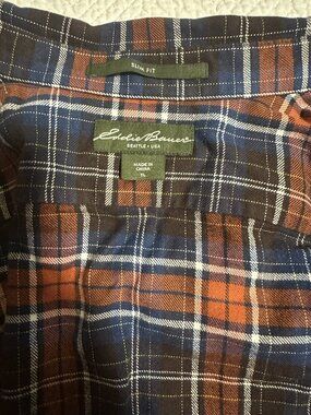 Eddie Bauer Large Tall Slim Flannel